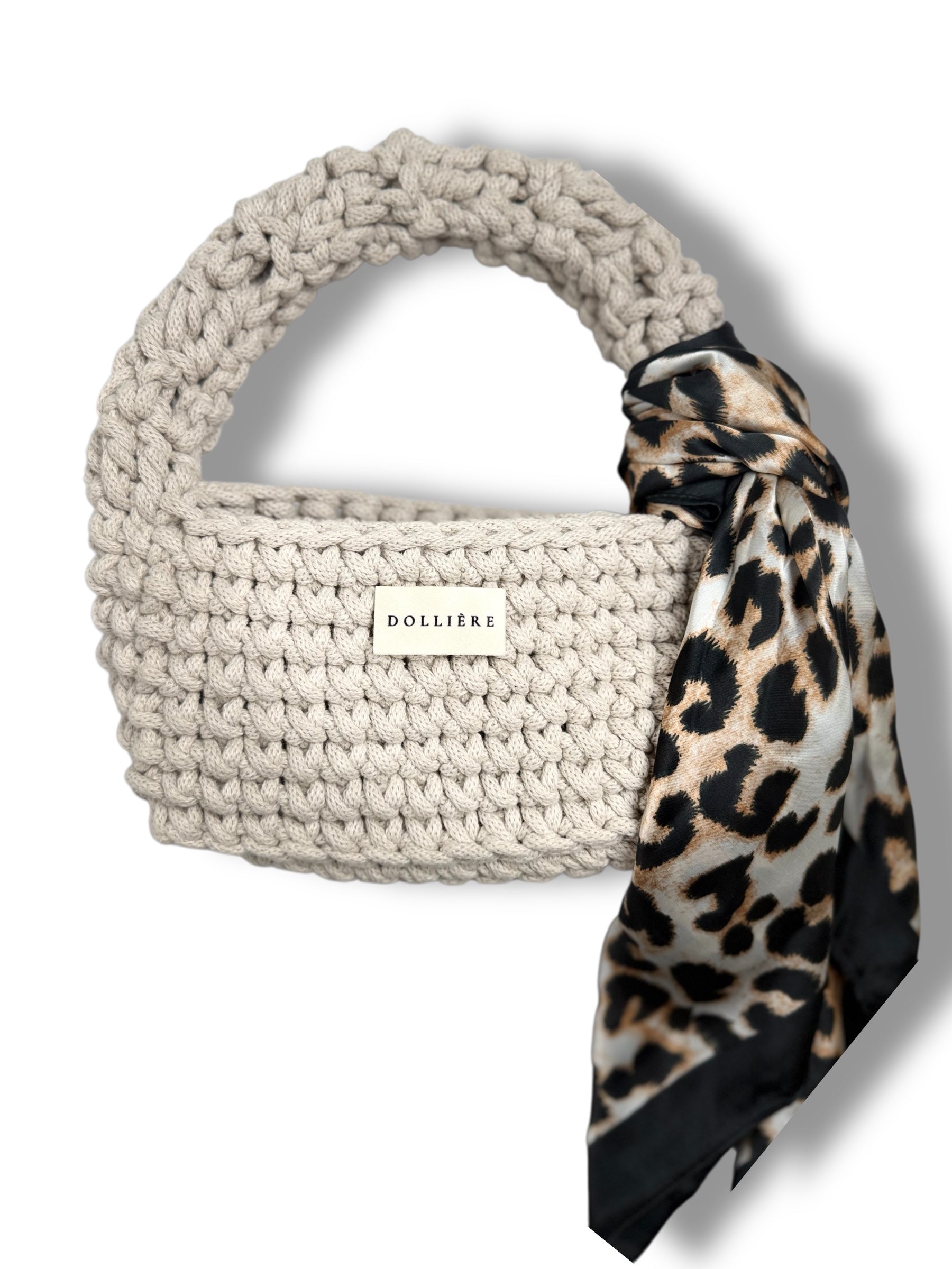 Savanna – Handmade Chunky Knit Bag with Scarf Detail